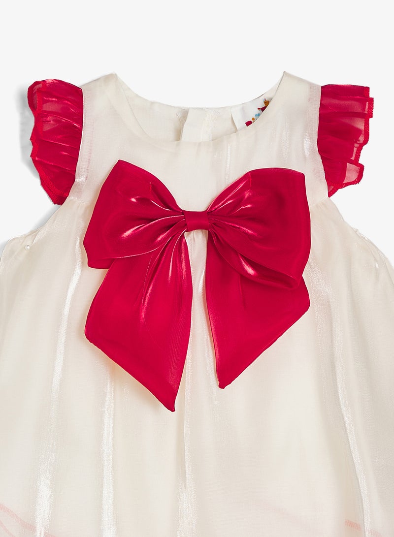 Pinata Red Bow Occasion Dress - Image 3